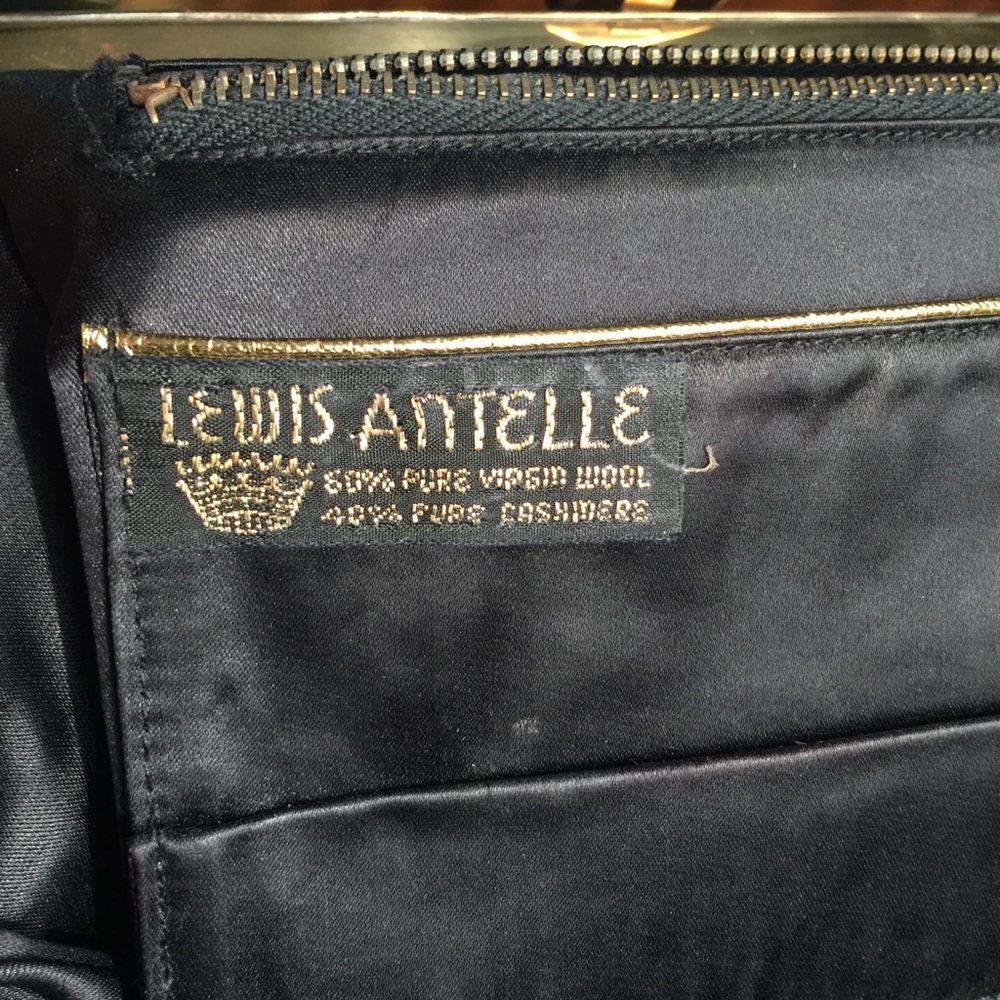 Lewis Antelle Pure virgin wool & cashmere vintage bag Wednesday Vibe 50’s - Picture 2 of 8